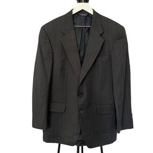 Vintage Lands’ End 100% Wool Blazer Pinstripes Men’s Sport Coat Size 41R